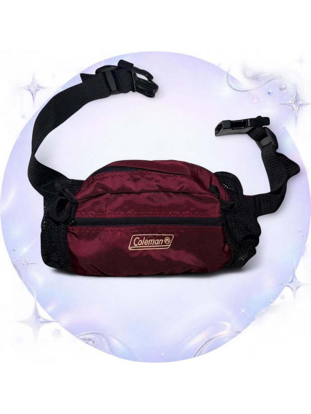 Vintage Coleman Burgundy Utility Fanny Pack